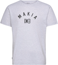 Brand T-Shirt T-shirts Short-sleeved Grå Makia*Betinget Tilbud