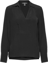 Women Blouses Woven Long Sleeve Bluse Langermet Svart Esprit Collection*Betinget Tilbud