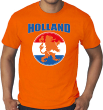 Grote maten oranje t-shirt Holland met oranje leeuw Holland / Nederland supporter EK/ WK voor heren