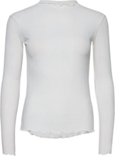 Candacekb Ls Tee T-shirts & Tops Long-sleeved Hvit Karen By Simonsen*Betinget Tilbud