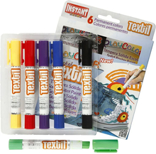 Playcolor Textilpennor - 6-pack