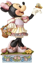 Dekorativ figur Disney Minnie with Basket Flowers and Easter Eggs