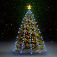 vidaXL Rete di Luce per Albero di Natale 180 LED Blu 180 cm