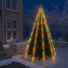 vidaXL Rete di Luce per Albero di Natale 400 LED Multicolori 400 cm