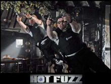 Hot Fuzz Pub Scene Unisex T-Shirt - Black - S - Black