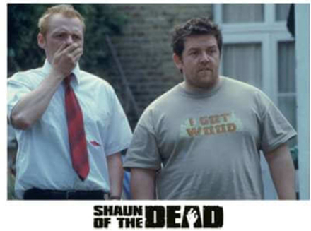 Shaun of the Dead I Think We Should Go Back Inside Hoodie - White - XL