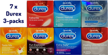 Durex Condooms 6 X 3 Pack
