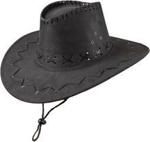 Cowboyhatt Fuskläder Svart - One size
