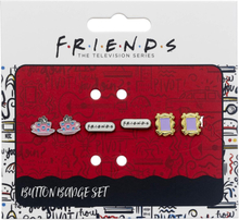 Friends: Set of 3 Earring Studs / Frame. Coffee Cup. Friends Logo