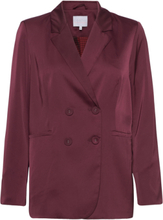 Relaxed Blazer With Slit And Button Blazers Double Breasted Blazers Burgundy Coster Copenhagen