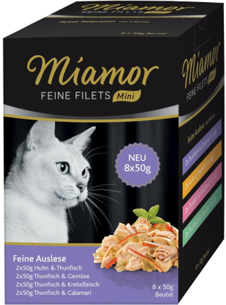 Miamor Feine Filets Mini Pouch Multibox 8 x 50 g - Feine Selection