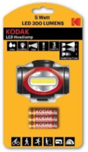 Kodak LED Pannlampa 300 lumen inklusive 3AAA batterier