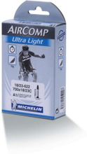 Michelin A1 AirComp Ultra Light Slange Butyl, 18/25x622, 60 mm presta, 75 gr