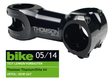 Thomson Elite X4 1,5" 0° Stem Sort, Alu, 31.8 mm, 1.5", 200 gram