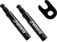 Vittoria 2-pack 20 mm Ventilforlengere Sort, Inkludert verktøy, 1 Par