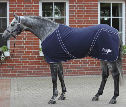 Covalliero Hästtäcke fleece RugBe Classic marinblå 145 cm