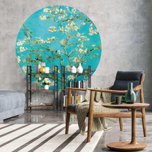 WallArt Tapet cirkelformad Almond Blossom 190 cm