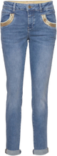 Naomi Wave Jeans Slim Jeans Blå MOS MOSH*Betinget Tilbud
