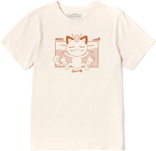 Pokémon Meowth Unisex T-Shirt - White Vintage Wash - M