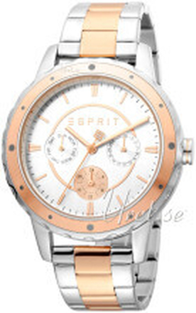 Esprit ES1L140M0135 Hvit/Rose-gulltonet stål Ø40 mm