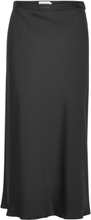 Recycled Cdc Bias Cut Midi Skirt Knælang Nederdel Black Calvin Klein
