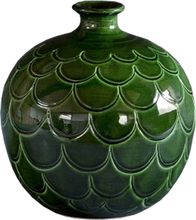Bergs Potter - Misty vase rund 19 cm grønn emerald