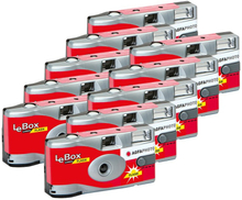 AgfaPhoto LeBox 400 27 Flash Engångskamera Festpaket 10-pack, AgfaPhoto
