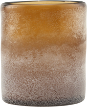 House Doctor - Mist lysholder glass 11,5 cm brun