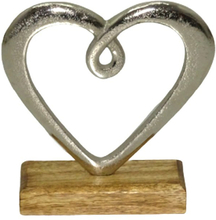 Dorre - Hedy skulptur hjerte 16 cm aluminium