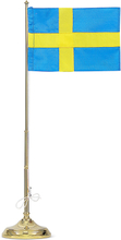 Skultuna - Flaggstang med svensk flagg