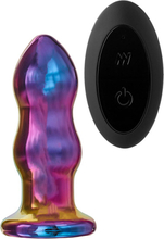 Glamour Glass Remote Vibe Curved Plug Analplugg i glas