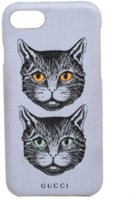 Pre-eide Cat Print Coated Canvas iPhone 6/7 omslag