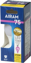 AIRAM LED-lampe E27 12W 1050 lumen 2700K