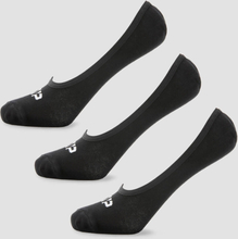 MP Men's Invisible Socks - Black (3 Pack) - UK 6-8