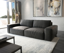 DELIFE Big-sofa Lanzo XL kunstleer vintage antraciet 270x130 cm