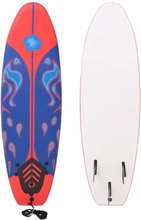 vidaXL Surfebrett blå og rød 170 cm