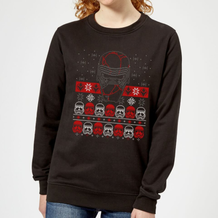 Star Wars Kylo Ren Ugly Holiday Women's Sweatshirt - Black - M