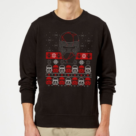 Star Wars Kylo Ren Ugly Holiday Sweatshirt - Black - XL