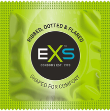 EXS Ribbed & Dotted: Kondomer, 100-pack