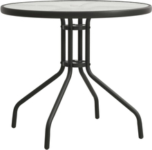 vidaXL Cafébord antracit Ø80x71 cm stål