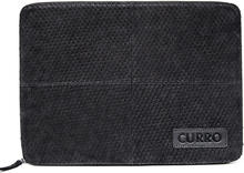 CURRO Real Leather Sleeve 14-15" (35.5 x 25.5 cm) - Snake Skin Edition - Black
