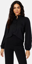 Happy Holly Celine frill collar blouse Black 48/50