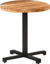 vidaXL Cafébord runt Ø70x75 cm massivt akaciaträ
