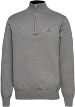 GANT Knit 1/4 Zip Pullover Grey
