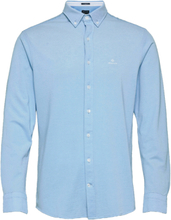 GANT Tech Pique Regular Shirt Sky Blue
