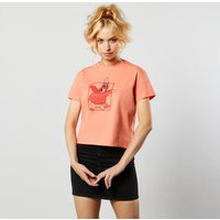 Spongebob Squarepants Boxy Patrick Women's Cropped T-Shirt - Coral - XS - Coral