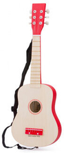 Guitar De Luxe junior 64 cm lysebrun / rød