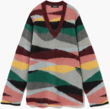 Undercover - Random Color Mohair Knit Sweater - Multi - L