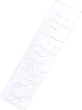 Hvit Plastikkbanner med Remser 25 m