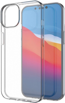Casecentive Silicone case iPhone 15 Pro transparant